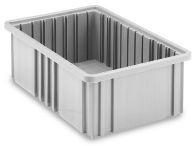 Divider Box - 15 x 9 x 6, Gray S-16976GR - Uline