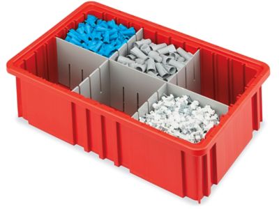 Plastic Divider Boxes, Grid Containers in Stock - ULINE