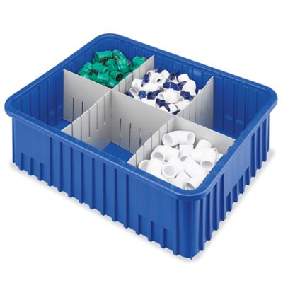 Divider Box - 20 x 15 x 8, Blue S-16978BLU - Uline