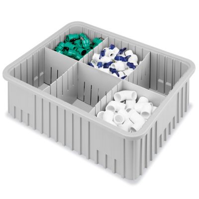 Plastic Divider Boxes, Grid Containers in Stock - ULINE