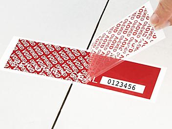 Security Strips on a Roll - 2 x 5 3/4"