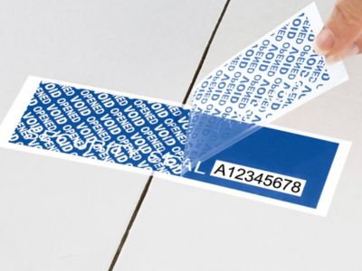 Security Strips on a Roll - 2 x 5 3/4", Blue S-16981BLU