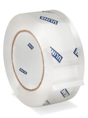 Cinta Adhesiva de PVC para Sellado de Cajas - Grosor 2.2 Mil, 2 x 55  yardas, Canela S-661 - Uline