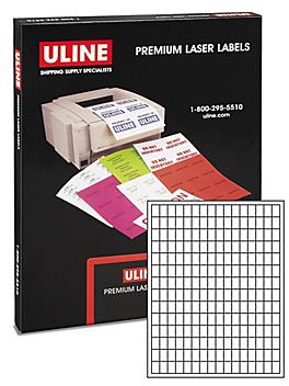 Uline Laser Labels - White, 1/2 x 3/4" S-16986