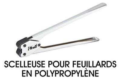 Pince à sertir pour feuillard de cerclage en polypropylène