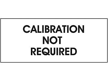 Inspection Labels - "Calibration Not Required", Vinyl Cloth