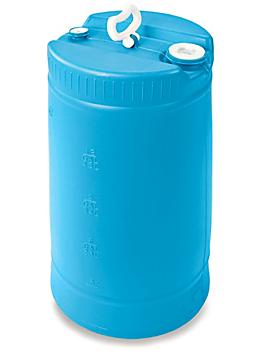 Plastic Drum - 15 Gallon, Closed Top, Blue S-17007