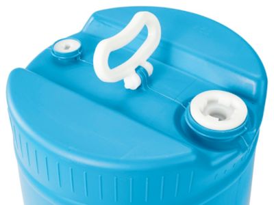 Plastic Drum - 15 Gallon, Closed Top, Blue S-17007 - ULINE