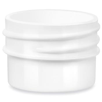 White Round Wide-Mouth Plastic Jars Bulk Pack - 1/4 oz, Jars Only S-17036B-JAR