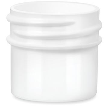 White Round Wide-Mouth Plastic Jars Bulk Pack - 1/2 oz, Jars Only S-17037B-JAR
