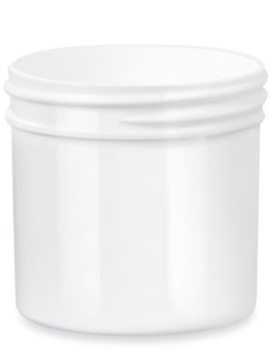 White Round Wide-Mouth Plastic Jars Bulk Pack - 3 oz, Jars Only S-17038B-JAR