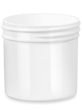 White Round Wide-Mouth Plastic Jars Bulk Pack - 3 oz, Jars Only S-17038B-JAR