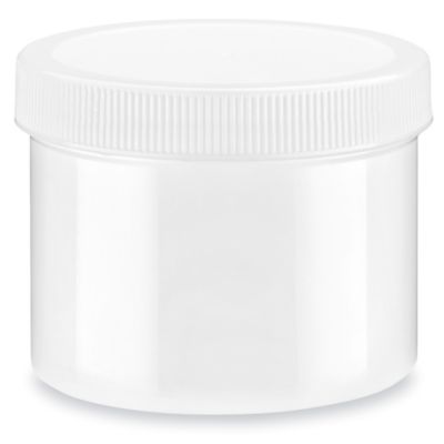 Wide-Mouth Glass Jars - 16 oz, Metal Cap S-23539M - Uline