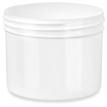 White Round Wide-Mouth Plastic Jars Bulk Pack - 10 oz, Jars Only S-17039B-JAR