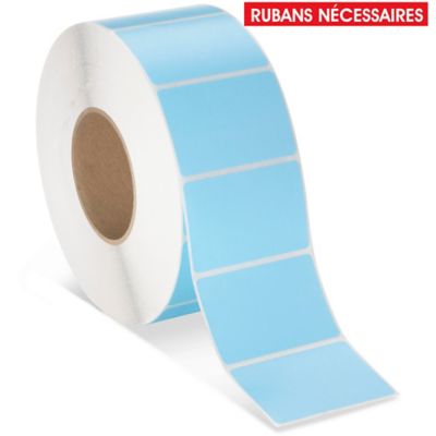 Industrial Thermal Transfer Labels - Blue, 3 x 2", Ribbons Required S-17059BLU