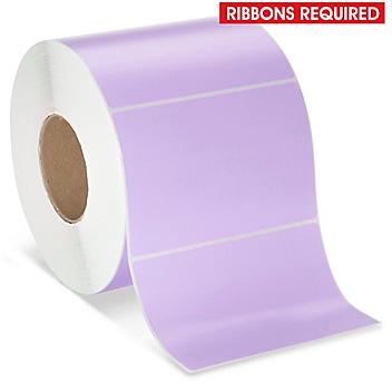 Industrial Thermal Transfer Labels - Purple, 6 x 4", Ribbons Required S-17061PUR