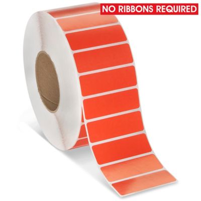 Industrial Direct Thermal Labels - Red, 3 x 1" S-17064R