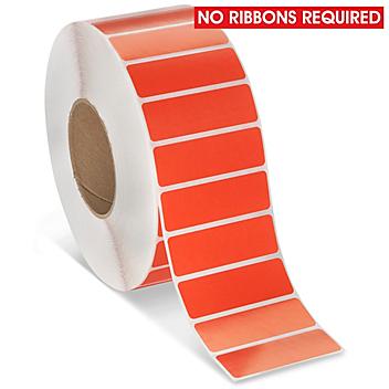 Industrial Direct Thermal Labels - Red, 3 x 1" S-17064R