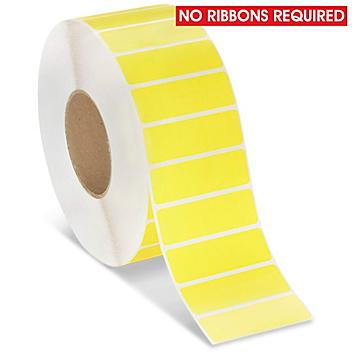 Industrial Direct Thermal Labels - Yellow, 3 x 1" S-17064Y