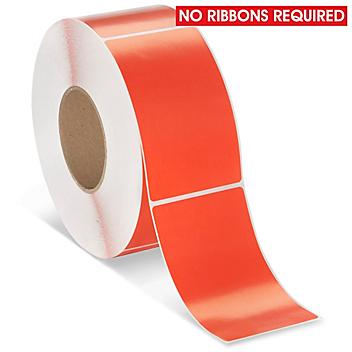 Industrial Direct Thermal Labels - Red, 3 x 5" S-17065R