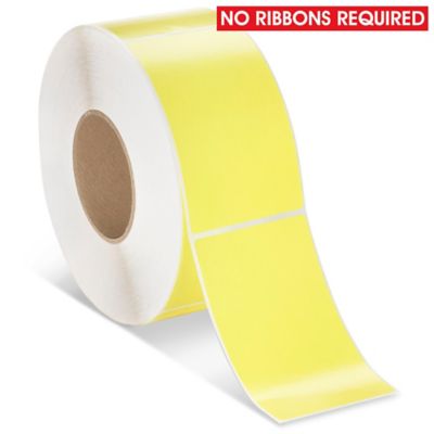 Industrial Direct Thermal Labels - Yellow, 3 x 5