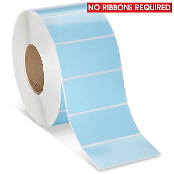 Industrial Direct Thermal Labels - Blue, 4 x 2" S-17066BLU