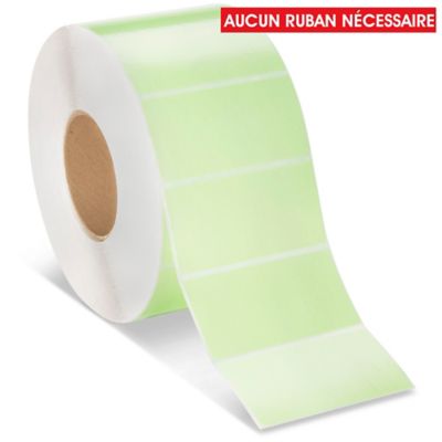 Industrial Direct Thermal Labels - Green, 4 x 2" S-17066G