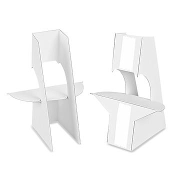 Easel Backs - 6", Double Wing, White S-17084W