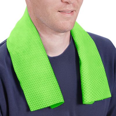 Cooling Towels - Lime - ULINE Canada - Case of 2 - S-17088LIME
