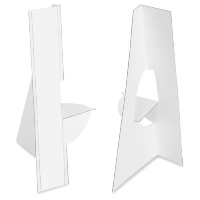 Easel Backs - 7", Single Wing, White S-17092W