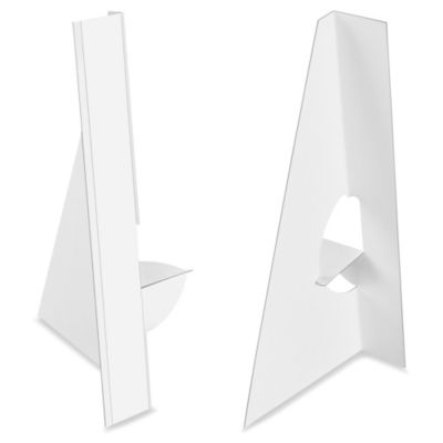Easel Backs - 9", Single Wing, White S-17093W