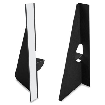 Easel Backs - 12", Single Wing, Black S-17094BL