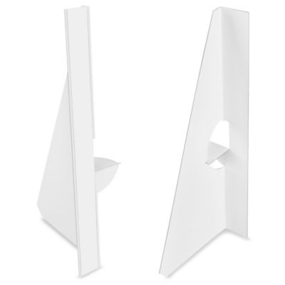 Easel Backs - 12", Single Wing, White S-17094W