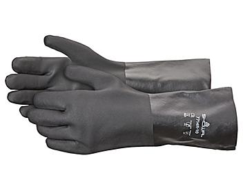 Showa&reg; 7714R Chemical Resistant PVC Coated Gloves S-17133