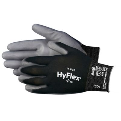 Ansell&reg; HyFlex&reg; 11-600 Polyurethane Coated Gloves - Black, Large S-17134BL-L