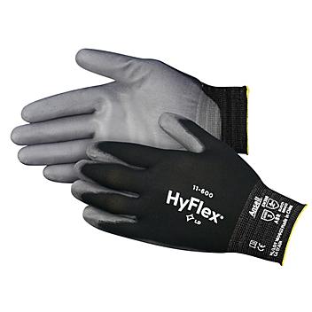 Ansell HyFlex&reg; 11-600 Polyurethane Coated Gloves - Black, Medium S-17134BL-M