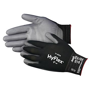 Ansell HyFlex&reg; 11-600 Polyurethane Coated Gloves - Black, Small S-17134BL-S