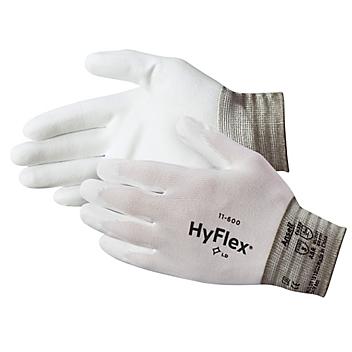 Ansell HyFlex&reg; 11-600 Polyurethane Coated Gloves - White, Large S-17134W-L