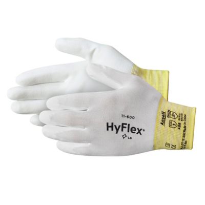 Ansell&reg; HyFlex&reg; 11-600 Polyurethane Coated Gloves - White, Medium S-17134W-M