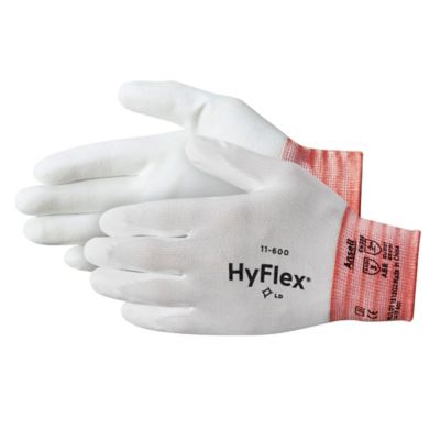 Ansell&reg; HyFlex&reg; 11-600 Polyurethane Coated Gloves - White, Small S-17134W-S