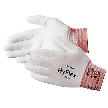 Ansell HyFlex&reg; 11-600 Polyurethane Coated Gloves - White, Small S-17134W-S