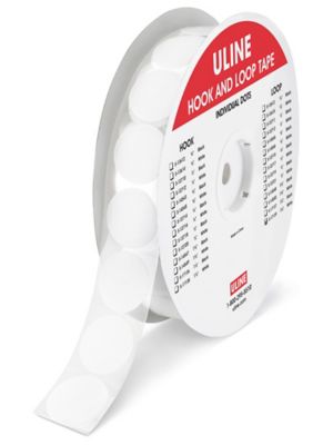 Tape Dots - Loop, White, 1 7/8" S-17139