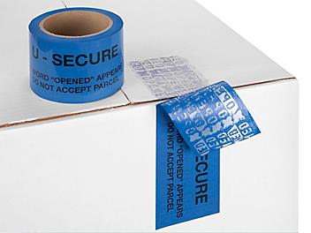 U-Secure Security Tape - 3" x 60 yds, Blue S-17149BLU