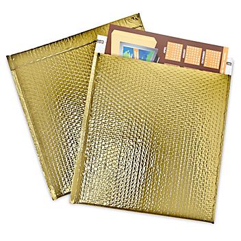 Glamour Bubble Mailers - 16 x 17 1/2", Gold S-17158GOLD