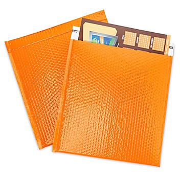 Glamour Bubble Mailers - 16 x 17 1/2", Orange S-17158O