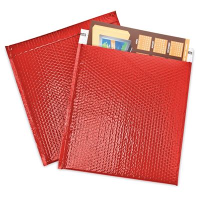 Glamour Bubble Mailers - 16 x 17 1/2", Red S-17158R