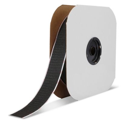 Velcro Fasteners Glue-on Hook Strip - Black - 25-yd - 1-in W 158499