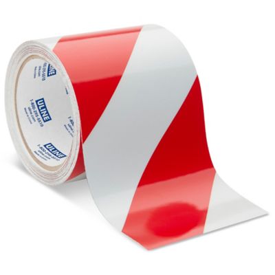 Reflective Tape - 4" x 10 yds, Red/White S-17178
