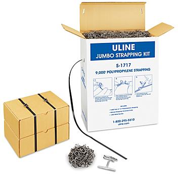 Uline Polypropylene Strapping Kit - General Purpose, 1/2" x 9,000' S-1717