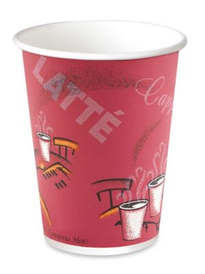 Solo Paper Hot Cups 12 Oz Maroon Carton Of 300 Cups - Office Depot